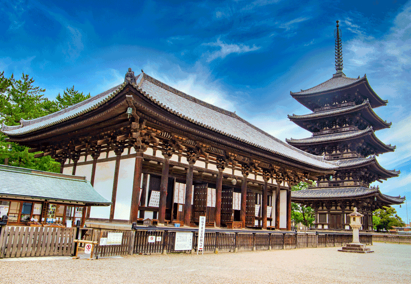 興福寺と五重塔の画像