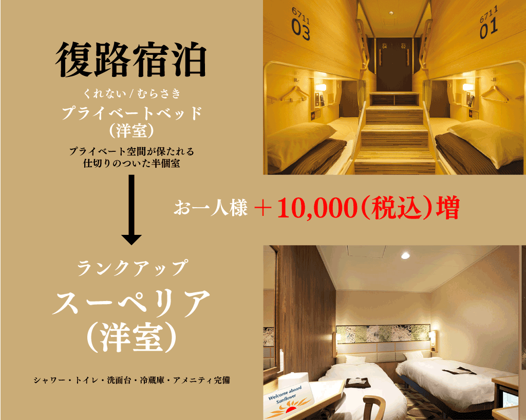 さんふらわあ１万円ランクアップの画像
