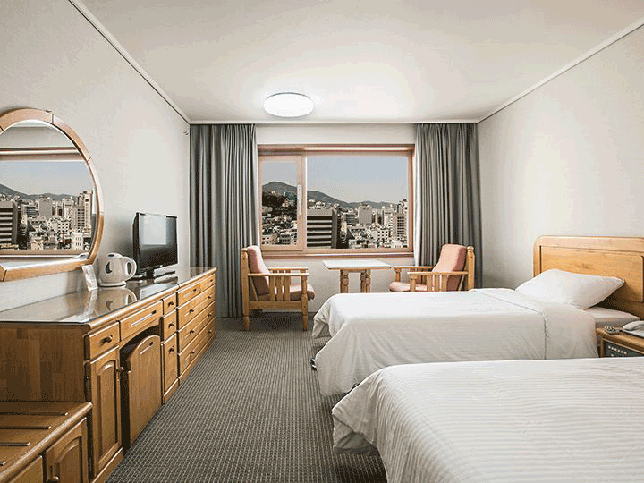 釜山観光ホテル客室の画像