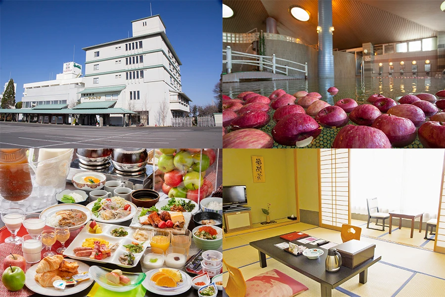 1泊目 津軽南田温泉 ホテルアップルランドの画像